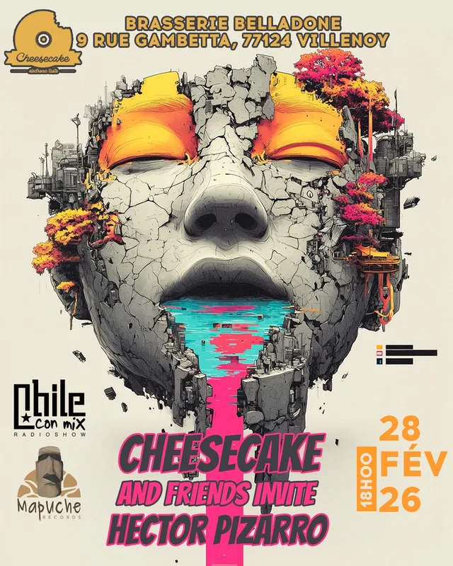 Affiche Cheesecake And Friends invite Hector Pizarro, 28 février 2026